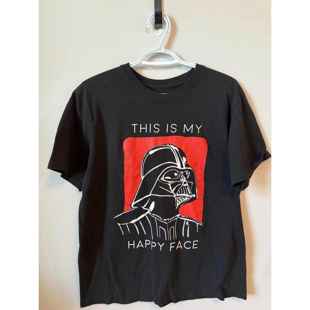 Star Wars Darth Vader Men's Graphic Tee Medium Black Licensed Cotton